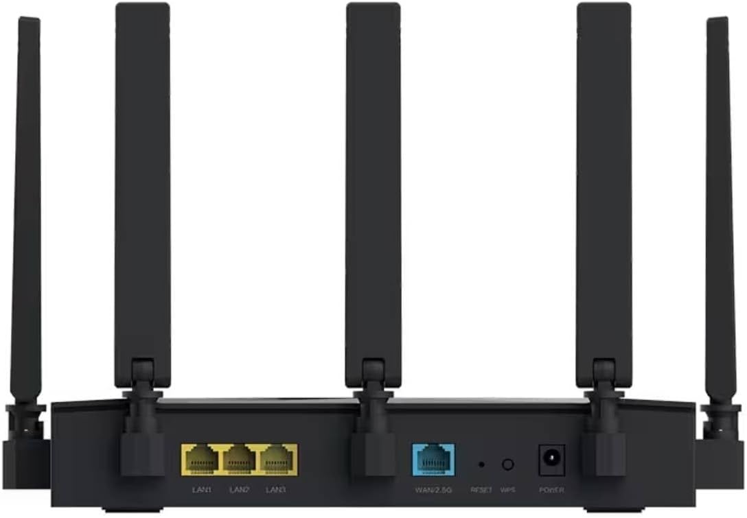 STRONG BE3600 Dual-Band Wi-Fi 7 Router, up to 3.6 Gbps, MLO Support, Internet WLAN Router, 2.5G WAN & Gigabit LAN, 5 x External Antennas, App Control, Child Control, WPA3, TWT, IPv6