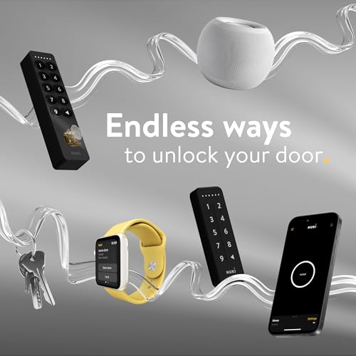 Nuki Smart Lock Keyless Entry WiFi Electronic Deadbolt with Auto-Unlock, App Control, Remote Access, Easy Installation, Smart Home for Front Door, Home & Rentals thumbnail 7