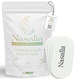 Nasalia Cinta Bucal Para Dormir Algodón Natural Pack Premium 30 Tiras Antirronquidos Adhesivo Hipoalergénico Tapa Boca Promueve Respiración Nasal Descanso Profundo Incluye Guía Biohacking QR Exclusiva