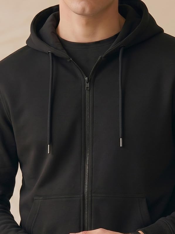 Image of XENOVAURBAN Zipper Hoodie for Men /Women | Unisex fit Cotton Fleece Hooded Sweatshirt - Zipper