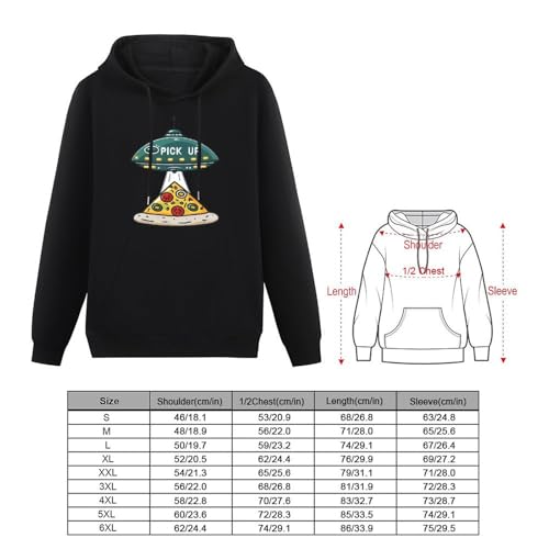 Pizza Pick Up Unisex Casual Hoodies Long Sleeve Lightweight Pullover Tops Loose Sweatshirt with Pocket2