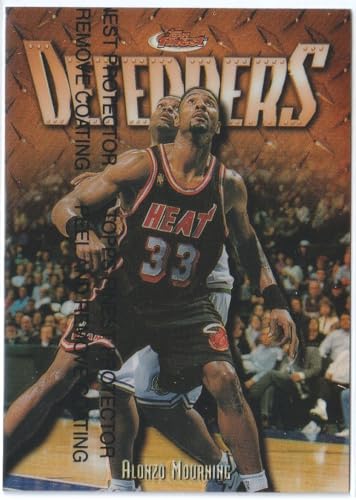 1997-98 Topps Finest Defenders Refractor Alonzo Mourning #192 / DF22