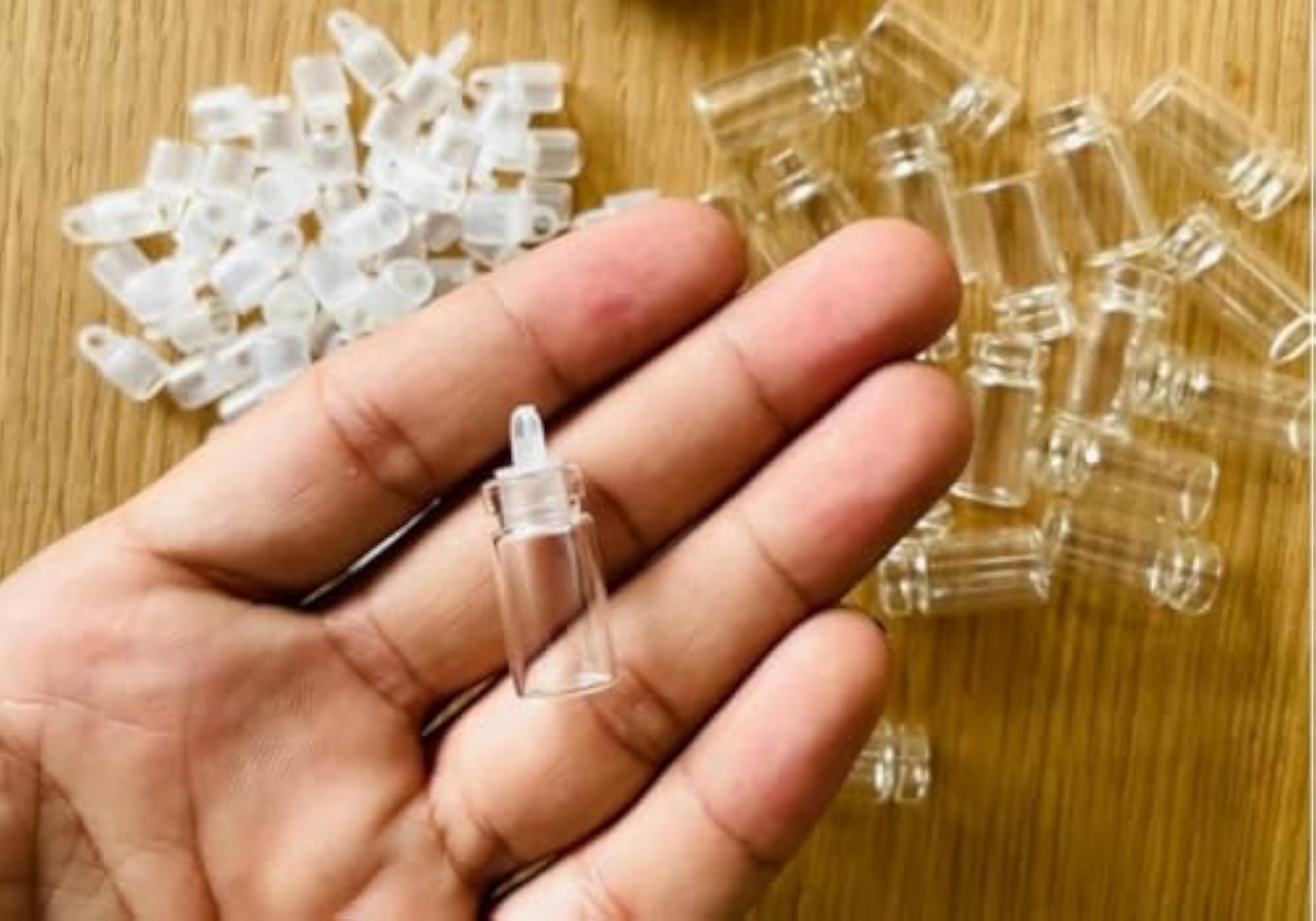 Empty Mini Bottles for Haldi Kumkum, Pack of 100