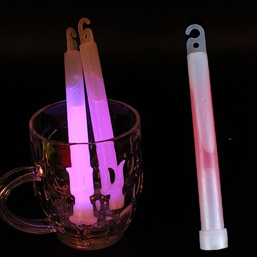 yanwuwa Bâtons Lumineux de 6 Pouces Bâton Lumineux d ' Urgence Chem Glow Stick UV Glows Light Jusqu ' à 12 Heures de durée pour Les fêtes et Les activités Glowsticks Longue durée – vue 5