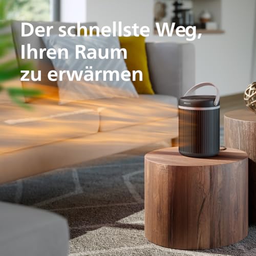 Philips 3000 Series Energy Efficient Connected Fan Heater 2000W, bis zu 50% Energieeinsparung mit Eco AI, leise 24 db(A), 5 Sicherheitsfunktionen, 45°- Oszillation, dunkelgrau (CX3120/ 01)-3