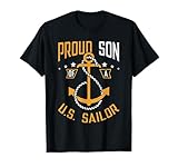 Proud Son of A US Sailor Anchor Nautical Family Matching T-Shirt