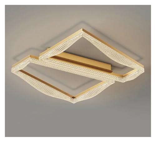 Postmodern Attic Bedroom Creative LED Ceiling Light Retro Brass Living