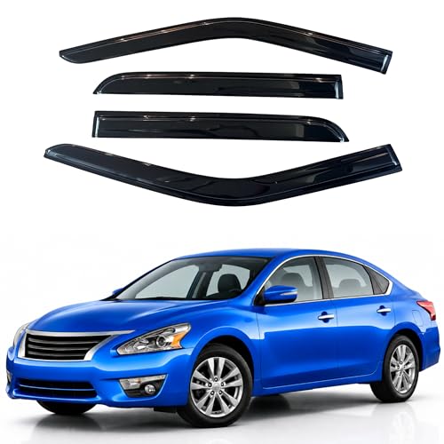 Image of IG Window Visors Fit for 2013-2018 Nissan Altima, Out-Channel Rain Guards Vent Wind Deflectors 4PC, Car Accessories for 13-18 Altima
