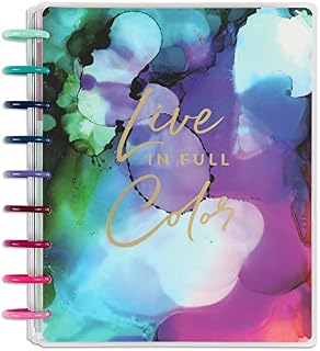 Happy Planner 2023 Daily Planner and Calendar, 12-Month Daily, Weekly, and Monthly Planner, Jan. 2023Dec. 2023 Diary, Horizontal Layout, Live in Colour Theme, Classic Size, 17.78 x 23.50 cm