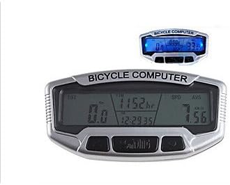 SunDing - Night Vision 28 Functions Waterproof Cycling Computer SD-558A(Silver)