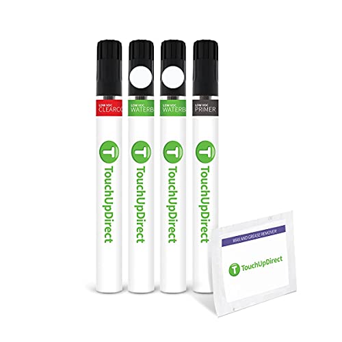 TouchUpDirect WA800J/98/GBN White Diamond Metallic Tricoat for Chevrolet Exact Match Touch Up Paint Brush - Preferred Kit