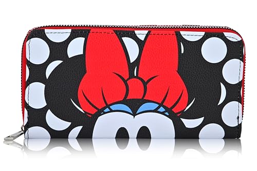 Fast Forward Disney Minnie Mouse Wallet Women - PU Leather Wristlet Wallets for Women - Mickey Mouse Minnie Mouse Red Wristlet Wallet2