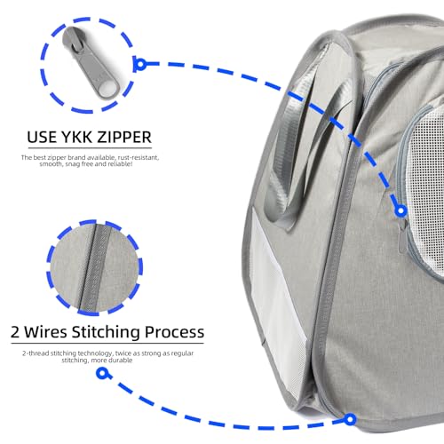 XingYunEr Caixa de areia portátil dobrável para gatos padrão para viagens leve à prova de vazamentos