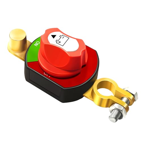 GOGONFLY Top Post Battery Disconnect Switch 12V-48V 300A On/Off Battery