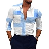Men Shirt Men Urban Youth Temperament Longsleeve Shirt Men Casual Vintage Fashion Shirt Men Digital Printing Trend Longsleeve Tops B-04 S