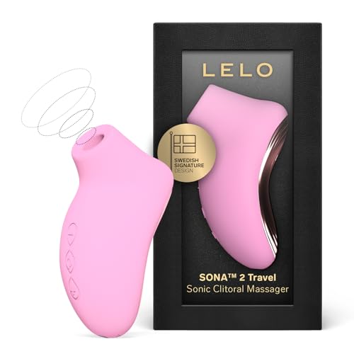 Lelo Sona 2 Travel Vibratore Femminile Succhia Clitoride Per Donna Con 12 Modalità Di Piacere E Tecnologia Sonic Wave, Sex Toy, Vibratore Per Donna, Pink