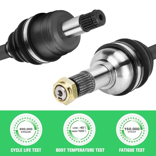 Youxmoto Eixo CV dianteiro + traseiro e kit de rolamento de roda adequado para Yamaha Grizzly 700 20