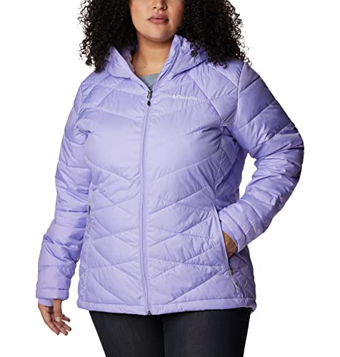 Image of Columbia Women's Omni-Heat Reflective Heavenly Hooded Hiking & Trekking Down Standard Length Jacket