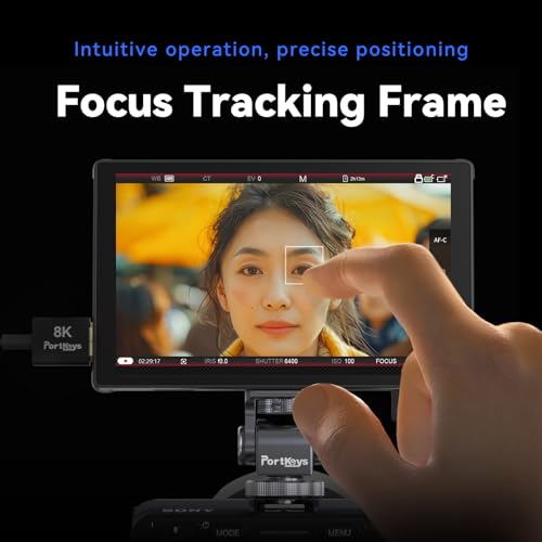 Image of Portkeys LH5C Camera Field Monitor with NP-F550T Battery 5.4 inch 800nits Wired Control for Sony A7MV /A9II /A7SIII /A7MIV /A9M3 /A6700 /A7CII /FS5 /FS7 /FX2 /FX30 /FX6 /FX9 /PXW-Z200 /A1 /ZV-1 /ZV-E1, Canon R5 /6 /7 /8