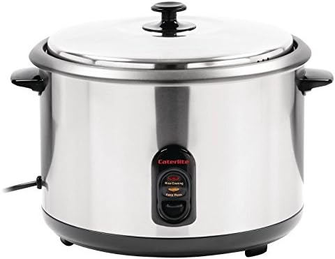 Caterlite Compact Electric Rice Cooker - Capacity: 10 Litre Cooked Rice (26 Portions)