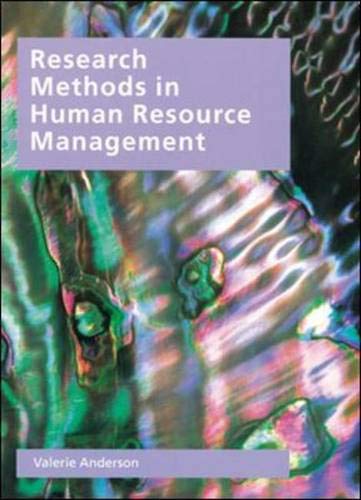 Research Methods in Human Resource Management : Anderson, Valerie ...