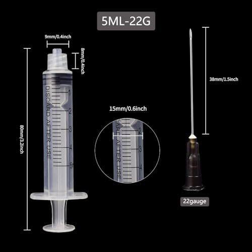 5ml Syringe with 22Ga 1.5Inch Needle, Individual Package, Pack of 20 - Thumbnail 2