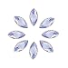500Pcs in Bulk 7X15mm Crystal AB Acrylic Flatback Rhinestones Eye Shaped Diamond Beads for DIY Crafts Handicrafts Clothes Bag Shoes Wholesale, White AB
