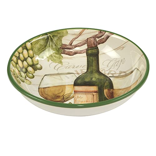 Certified International Meadow Brook 38 oz. Soup/Pasta Bowls, Set of 4, 2 Assorted Designs by Certified International - Image 2