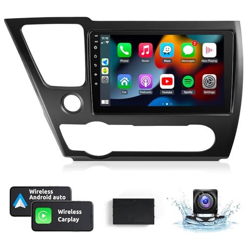 Naifay Android Car Radio for Honda Civic 2013 2014 2015 2016 2017 with Wireless CarPlay Android Auto