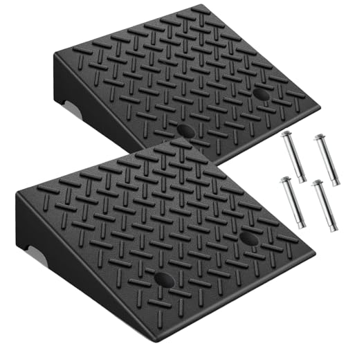 KROAK Heavy-Duty Rubber Curb Ramps 2-Pack, 6