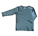 Produktbild Baby Kinder Langarmshirt Bio-Baumwolle 13 Farben T-Shirt Shirt Jungen Mädchen Gr. 50/56 bis 140 (116, grau-hell)