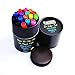 Brilli Dry Erase Markers (Bullet Tip) with Free Magnetic Eraser - Set of 16 x Premium Eco Whiteboard Pens - Assorted Colors - Extra Black, Blue & Red - Non-Toxic & Low Odor - Classroom Office Home
