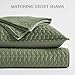 EVERGRACE Luxury Velvet Quilt Set Queen Size 3 Piece, Soft Cross-Stitch Velvet Comforter Set with Pillow Shams, Lightweight Coverlet Bedspread Bedding Set for All Seasons, Loden Green