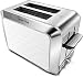 Fortune Candy KST011 Stainless Steel 2 Slices Toaster with Diamond Pattern, White