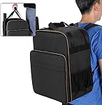 Trunab Backpack de jeu de société, Sac de rangement de jeu rembourré de société pour les dés, la plupart des jeux de société et des jeux à cartes, avec de grandes poches d'accessoires & Manches de carte