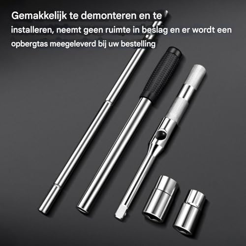 Llave de enchufe de 4 vías con extractor antideslizante de carga pesada para neumáticos 3