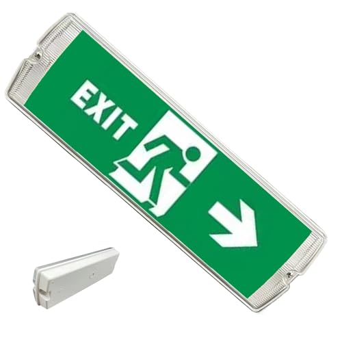 Quzente Commercial Lighted Exit Signs | Evacuation Indicator Light | LED Safety Exit Sign, Evacuation Indicator Light, Fire Exit Sign Lights Super Bright for Supermarket