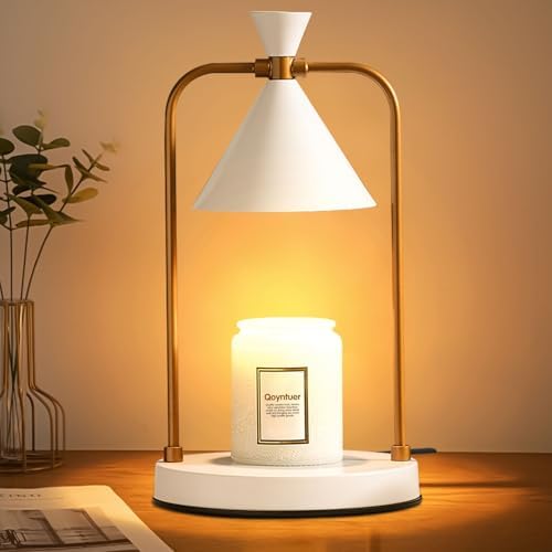 Candle Warmer Lamp with Timer, Dimmable Candle Light Electric Candle Warmer Compatible with Various Candles, Candle Holders for Home Decor, Gifts for Women Christmas Housewarming