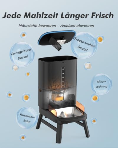 Futterautomat für große Hunde, 15L Kapazität mit Zeit- & Portionssteuerung – Produktbild 3