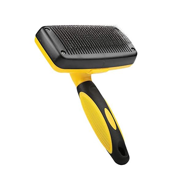 Mesee Self Cleaning Slicker Brush for Cats,Dogs Deshedding Brush,Pet Grooming Comb for Shedding,Removes Loose Undercoat Tool for Short/Long Hair,Mats and Tangled Hair(yellow) Mesee Self Cleaning Slicker Brush for Cats,Dogs Deshedding Brush,Pet Grooming Comb for Shedding,Removes Loose Undercoat Tool for Short/Long Hair,Mats and Tangled Hair(yellow)
