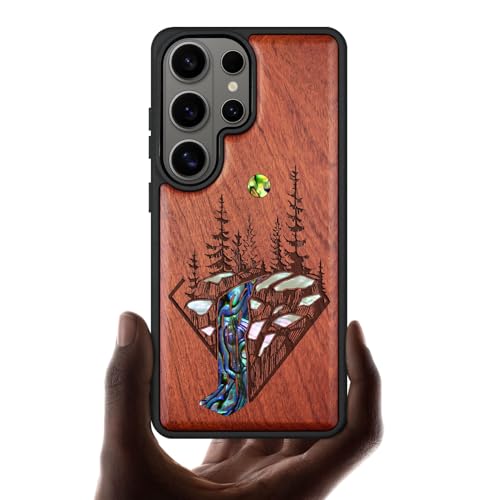 Carveit MagSafe (�}�O�Z�[�t) �Ή� Galaxy S26 Ultra �P�[�X �ؐ� ��ŃC�����C/�ۛ� �Y��ȊL����+�u���b�N�\�t�gTPU �����V�F�� ���C���� �M�����N�V�[ S26 Ultra �P�[�X �E�b�h �ϋv�� ����~�� �w��h�~