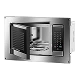 CONTOURE Built-In RV Air Fryer Microwave Combo, 0.9 Cu. Ft., 900W, Convection Oven, Grill, Smart Air Fry, Stainless Steel, Compact Microwave for RV & Small Kitchens (Trim Kit Sold Separately)