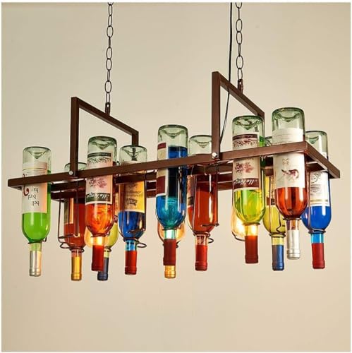 Lampadario E27 Sorgente luminosa Retro - Industria della birra Lampadario in vetro in ferro battuto Illuminazione aziendale Lampadario decorativo retrò,Applique moderne