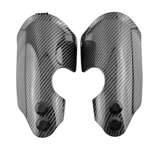 Protège-mains moto custom guidon look carbone pour Low Rider S