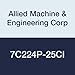 Allied Machine & Engineering 7C224P-25CI AM300 Coating C2 Carbide (K20) GEN3SYS XT Drill Insert, Series 24, Standard, 25 mm Diameter