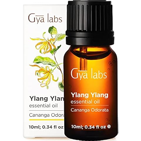Gya Labs Ylang-Ylang Essential Oil for Diffuser- 100% Pure and Natural Therapeutic Grade Ylang Ylang Essential Oil for Skin - Ylang Ylang Oil for Hair Growth & Aromatherapy (10 ml) Cover