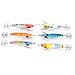 Alomejor 6 UNIDS Pesca Luminoso Camarón Señuelo 10 cm Duro Artificial Duro...