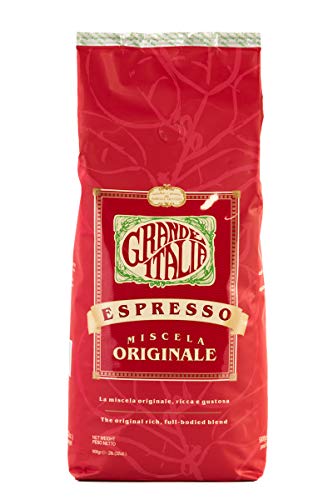 Grande Italia Whole Bean Espresso, Miscela Originale, 2lb miniatura 1