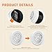 KCVENTSAIR 3 Inch Vent with Adjustable Panel, ABS Ceiling Wall Round Adjustable Air Vent Cover with Spring Loaded Tool-Free Installation, White Air Vent for Home Office Bathroom Kitchen AC Ventilation