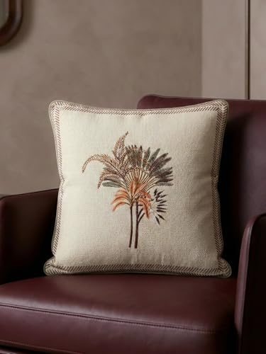 Image of AutumnBlush Hand Block Print 100% Cotton Fabric Cushion Covers 16 x 16 Inches | Decorative Throw Pillow Covers for Sofa, Bed & Living Room | Soft & Durable Jaipuri Cushion Cover | Set of 2